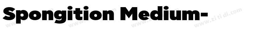 Spongition Medium字体转换